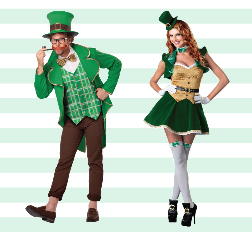 Men and Woman Leprechaun Costumes