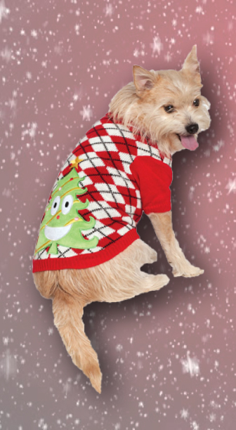 Ugly Christmas Sweater Pet Costume