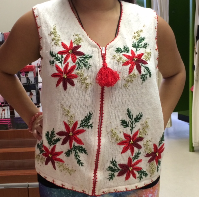 Poinsetta Ugly Christmas Sweater Rental