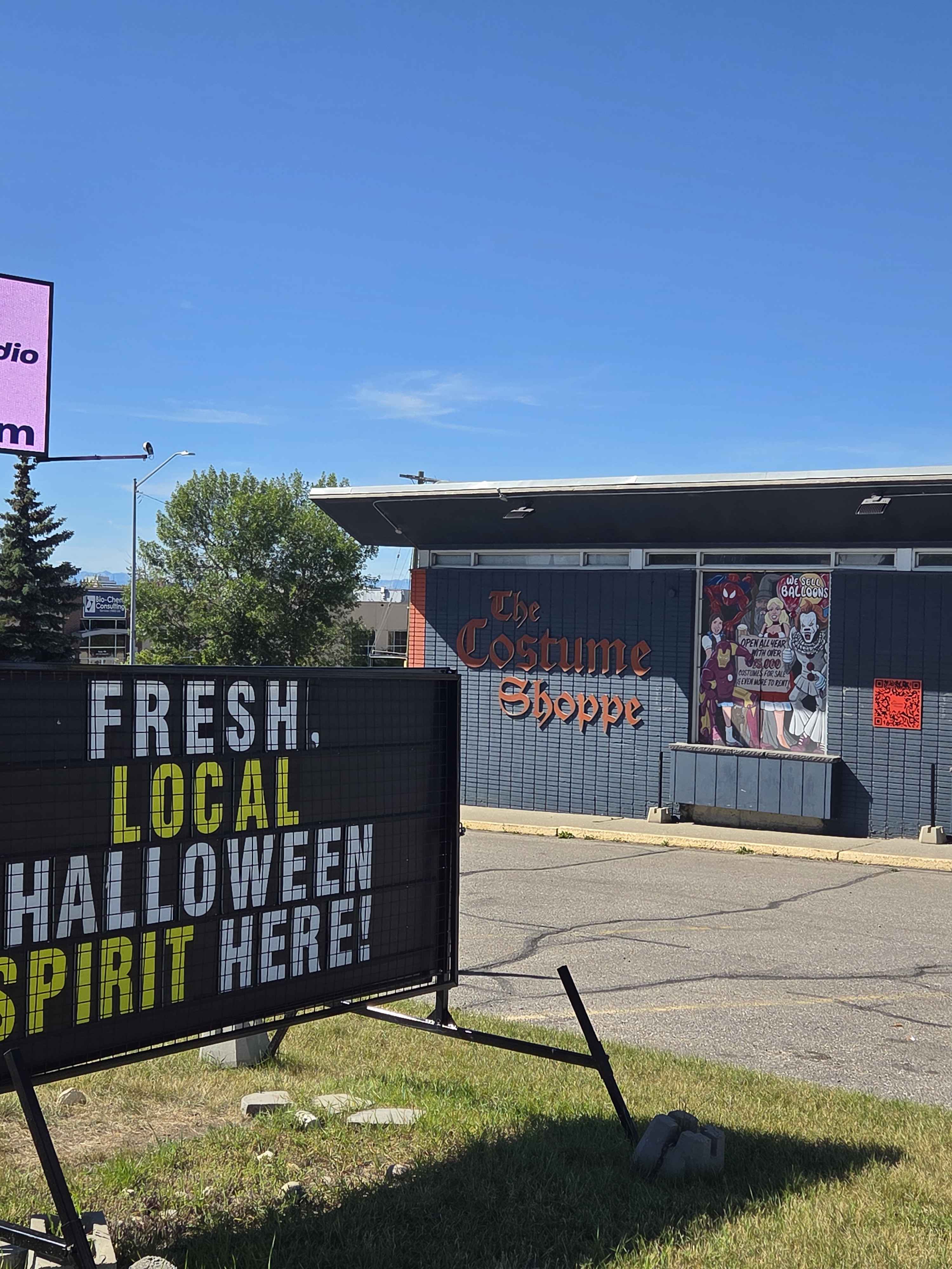 The Costume Shoppe, the Big Blue Building on Blackfoot Trail SE in Calgary