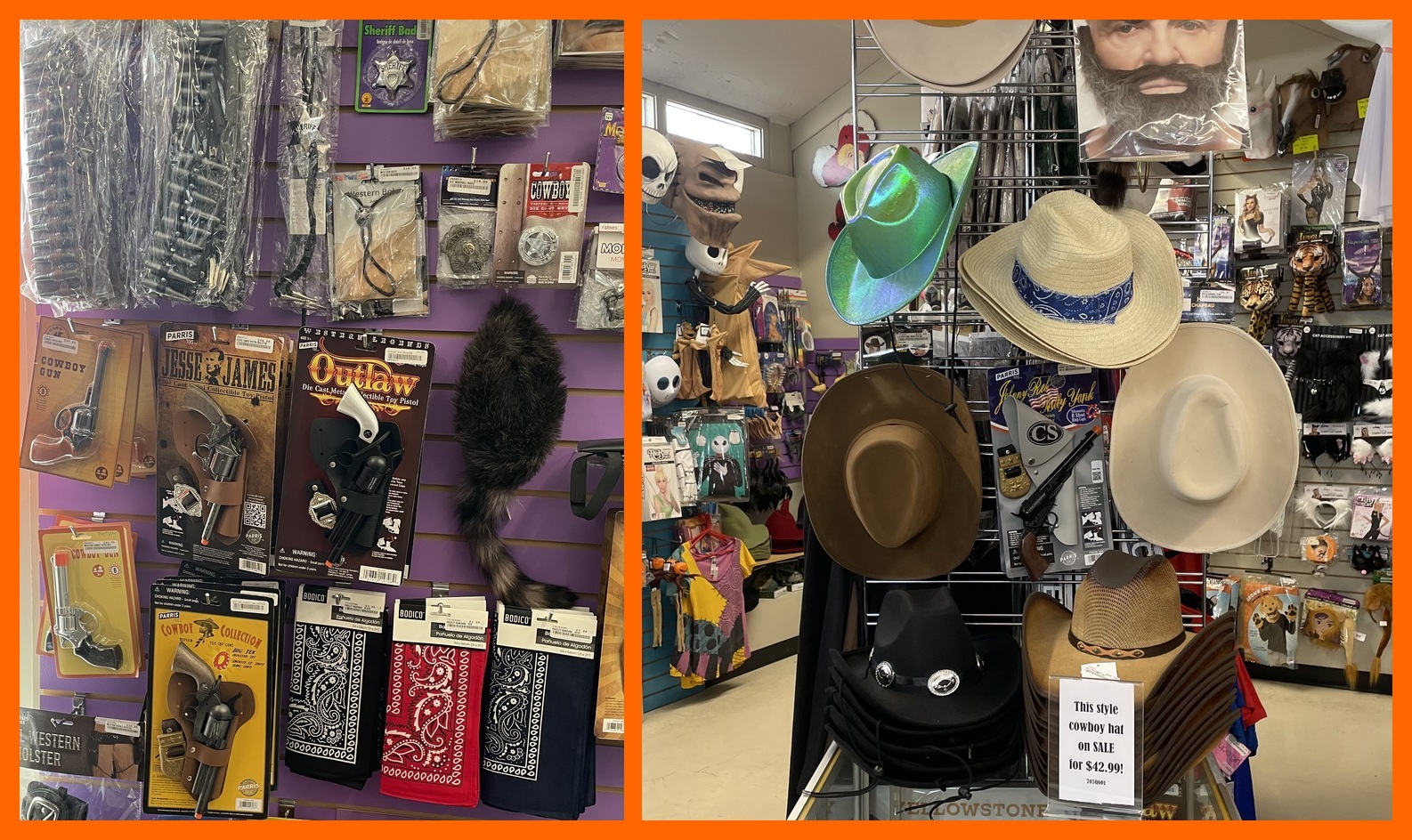 The Costume Shoppe Western Accessories Calgary Western costume accessories at The Costume Shoppe Calgary — hats, holsters, bandanas and more for Stampede season