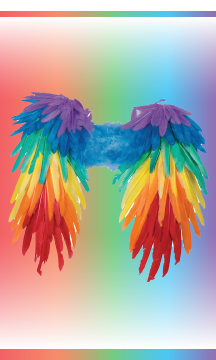 Rainbow Unicorn Feather WIngs